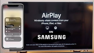 How to Use Apple Airplay on Samsung TV [upl. by Anaig]