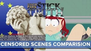 South Park TSoT Censored Scenes Comparison SPOILERS  Eurogamer [upl. by Aronson]