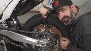 Motorcycle SpokedWheel HowTo Maintenance  MC Garage [upl. by Grane]