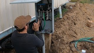 DIY Electrical Service Installation 200 Amp Main Breaker  Electric Service [upl. by Serene78]