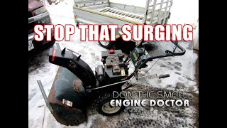 FIXING A Snowblower That Surges [upl. by Acinnej]