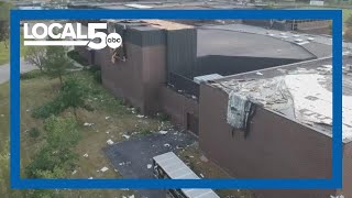 Drone video shows derecho damage in Cedar Rapids [upl. by Olivette]