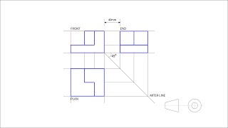 CDT G1011  First Angle Orthographic Projection Part 1 [upl. by Rotberg]