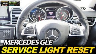 Mercedes GLE  Service Light Reset [upl. by Aneehta186]