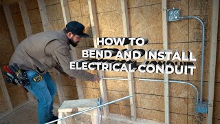 How to bend and install electrical conduit [upl. by Beverie]