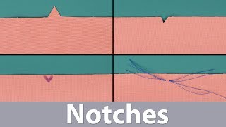 Notches  Sewing Basics [upl. by Hueston]