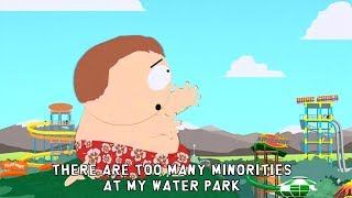 Eric Cartman Song ♪ Minorities at my Water Park ♪ lyrics karaoke  South Park [upl. by Rozanna347]