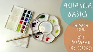 Tutorial ACUARELAS como preparar los colores y las PALETAS mejores by ART Tv [upl. by Sotsirhc]