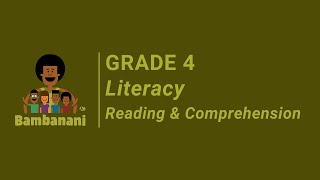 Grade 4  Literacy  Reading and Comprehension [upl. by Browne225]