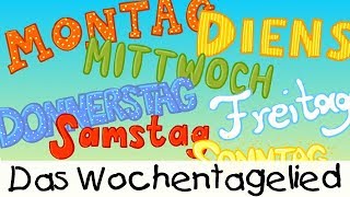 💡 Das Wochentagelied  Kinderlieder zum Lernen [upl. by Hasty761]