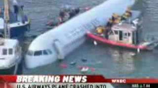 BREAKING NEWS US Airways Flight 1549 Crash in Hudson [upl. by Silvanus444]