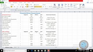 Water capacity Calculation for building [upl. by Grobe]