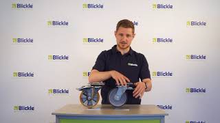 Blickle locking systems Stop Fix FI and Stop Top ST  castors with brakes [upl. by Mellar]