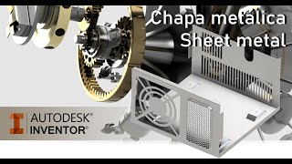 CHAPA METÁLICA EN INVENTOR INTRODUCCIÓN SHEET METAL [upl. by Yentyrb]