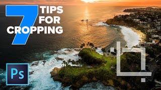 CROP in PHOTOSHOP CC  7 INSTANTLY useful TIPS [upl. by Uriah]