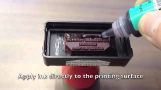 How to ReInk a Gel PreInked Stamp [upl. by Cadman773]