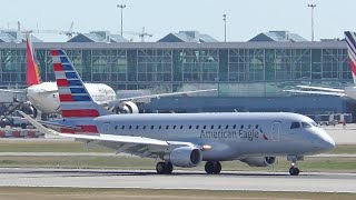 American Airlines Embraer ERJ175 E75 Landing at Vancouver YVR [upl. by Dnalra]