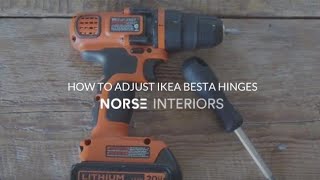 How to Adjust IKEA Besta Hinges [upl. by Gotcher458]