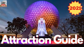 Epcot ATTRACTION GUIDE  2021  All Rides  Walt Disney World [upl. by Liv]