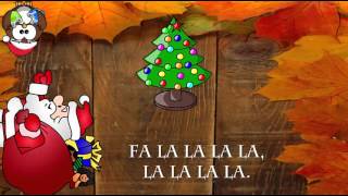 Villancicos en Inglés Ya llegó la navidad con letra en Inglés Fa lalalala lalalala [upl. by Brose34]