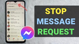 How To Stop Receiving Message Request On Facebook Messenger  Full Guide [upl. by Acim]