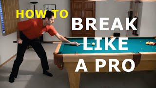 Pool BREAK SHOT Technique Advice  How to Break [upl. by Azar]