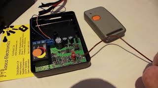 How to program An Sentry 433 Binary Trinary French Receiver [upl. by Enimasaj]