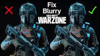 Warzone Blurry Graphics FIX  Get Best SHARP Visuals [upl. by Yattirb]