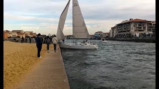 quotSÉANCEquot DE SORTIE DE quotBATEAUX ET VOILIERSquot IMPRESSIONNANTES DE LA PASSE DE CAPBRETON [upl. by Aretak]