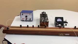 METRE BRIDGETO FIND RESISTANCE AND SPECIFIC RESISTANCE OF GIVEN WIRE PRAKASH amp MINI [upl. by Esekram]