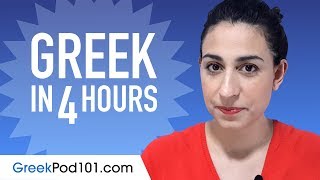 Learn Greek in 4 Hours  ALL the Greek Basics You Need [upl. by Yelats632]