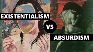 Existentialism vs Absurdism  Explanations and Differences [upl. by Neelat]