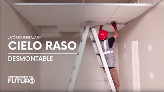 ¿Cómo instalar Cielo Raso desmontable [upl. by Atalanti63]