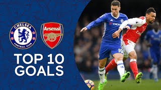 Essien Screamer Hazards Incredible Solo Goal  Top 10 Goals Against Arsenal  Chelsea Tops [upl. by Angelis]