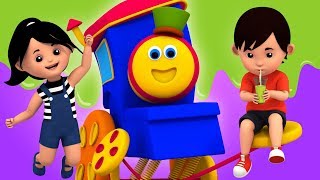 Action Song  Learning Street With Bob The Train  Educational Videos For Children by Kids Tv [upl. by Naruq]