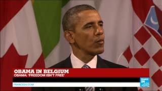 Barack Obamas speech in Belgium [upl. by Sherie]