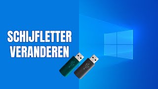 Schijfletter veranderen en toekennen in Windows 10 [upl. by Blinni]