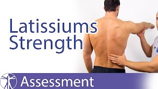 Latissimus Dorsi Muscle Strength Assessment [upl. by Uchida]