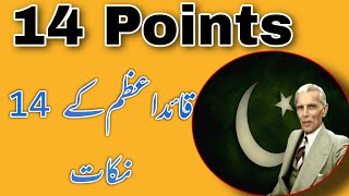 14 points of QuaidEAzam 1929  Muhammad Ali Jinnahs 14 Points  IndoPak History  Urdu amp Hindi [upl. by Gnohp]