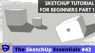 SketchUp Tutorial for Beginners  Part 1  Basic Functions [upl. by Corabella]