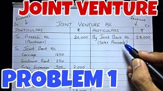 2 Joint Venture  Problem 1 By Saheb Academy [upl. by Norraf187]