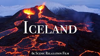 Iceland 4K  Scenic Relaxation Film With Calming Music [upl. by Sonnie]