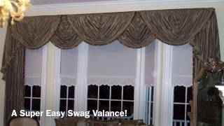 A SUPER Easy Swag Valance Anyone Can Make [upl. by Houlberg]