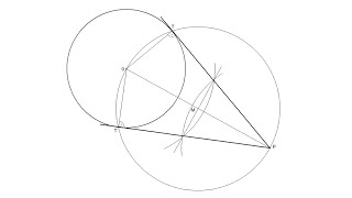 Tangents to a circle from a point P [upl. by Yednarb]