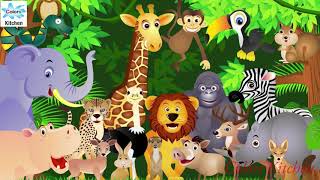 Wild Animals And Domestic Animals for Kids  Kids songs  Nursery rhymes [upl. by Salguod157]