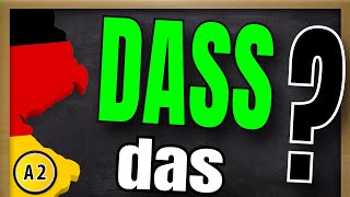 How to use quotdassquot EXPLAINED  Konjunktion DASS erklärt  Learn German A2 [upl. by Alicea]