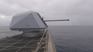 Littoral Combat Ship Live Fire with 57MM Naval Gun System [upl. by Sclar]