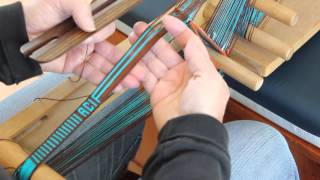 Weaving Letters on an Inkle Band [upl. by Gean17]