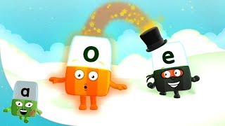 Alphablocks  Changing Sounds with Magic E  Learn to Read  Phonics for Kids  Learning Blocks [upl. by Corly863]