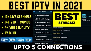 Top new IPTV Service in 2021  BEST Streamz IPTV Review  No IP Lock [upl. by Naasah]